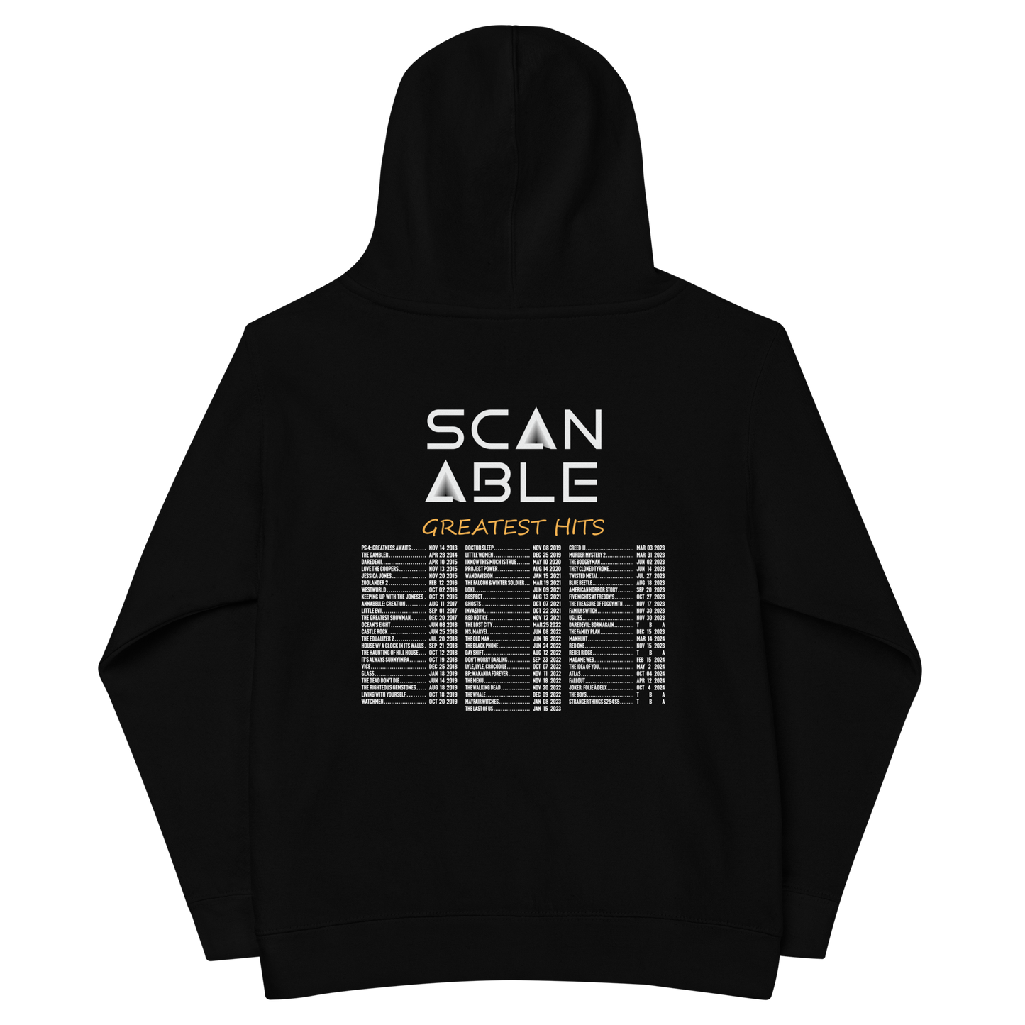 SCANable 10 Year Anniversary Kids fleece hoodie