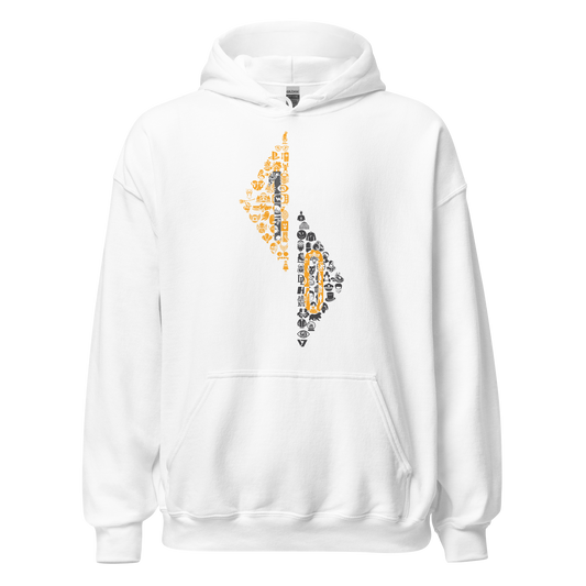 SCANable 10 Year Anniversary White Unisex Hoodie