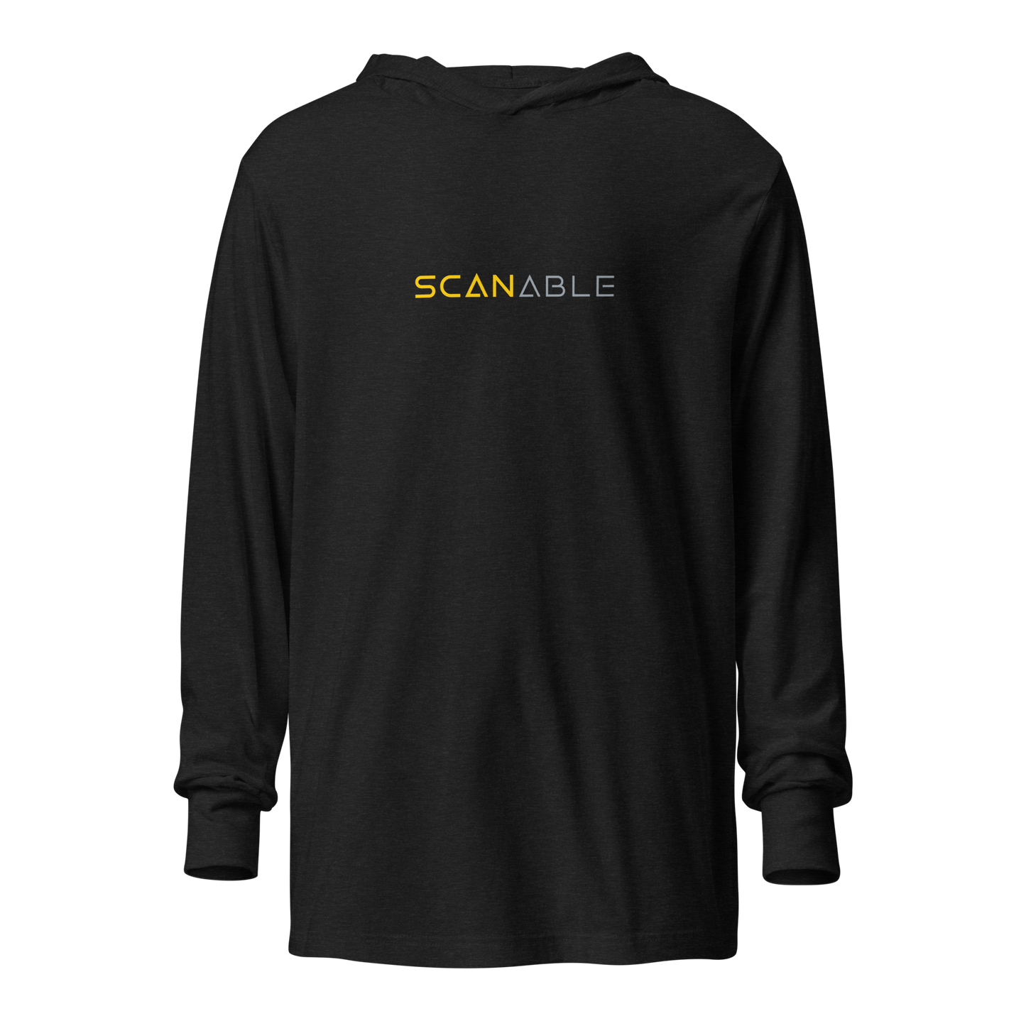 SCANable Hooded long-sleeve tee