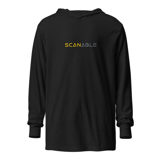 SCANable Hooded long-sleeve tee